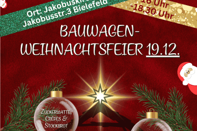 Bauwagen-Weihnachtsfeier