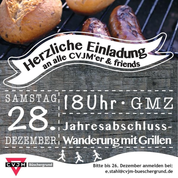 Jahresabschluss-Wanderung mit Grillen