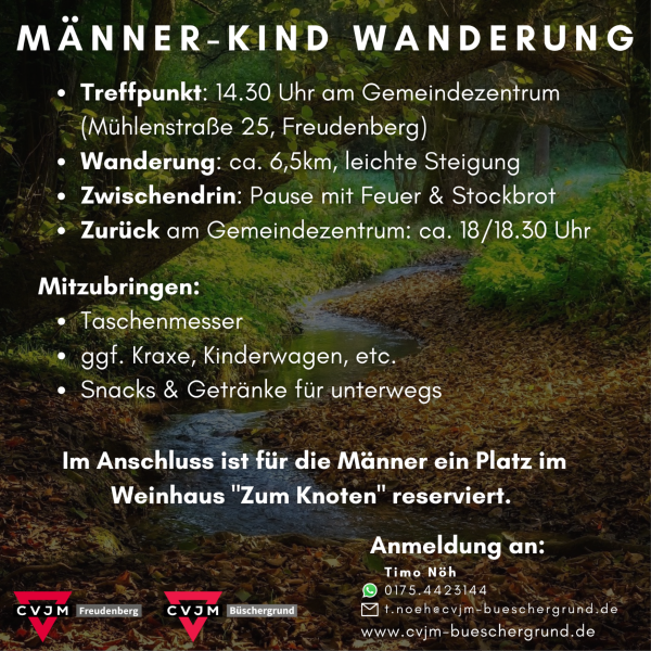 Männer-Kind Wanderung 2021